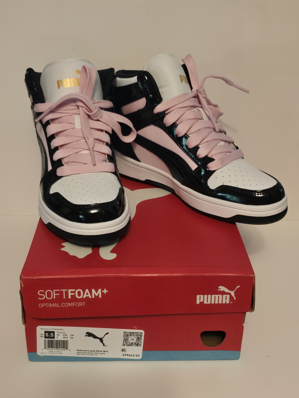 PUMA Rebound Layup Shine High Top Sneakers